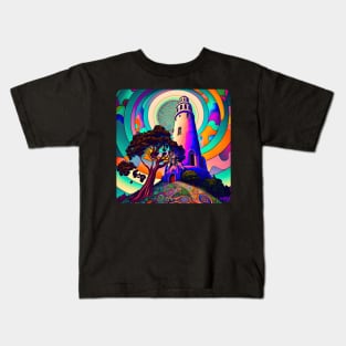 Coit tower v1 (no text) Kids T-Shirt